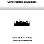 Volvo VB-T 78 ETC Screeds Repair Service Manual - Image 1