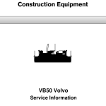 Volvo VB50 Screeds Repair Service Manual - Image 1