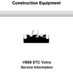 Volvo VB89 ETC Screeds Repair Service Manual - Image 1