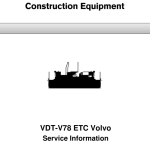 Volvo VDT-V78 ETC Screeds Repair Service Manual - Image 1
