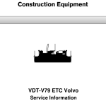 Volvo VDT-V79 ETC Screeds Repair Service Manual - Image 1