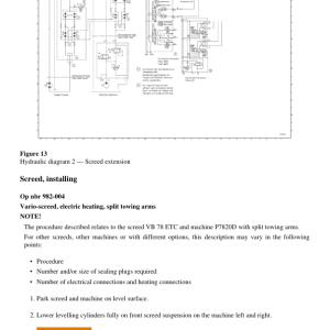 Volvo VDT120 GST Screeds Repair Service Manual - Image 3