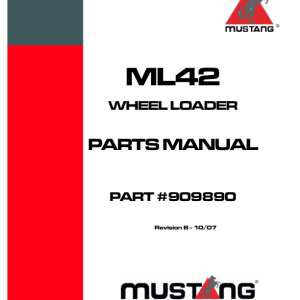 Mustang ML42 Wheel Loader Service Manual - Image 3