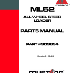 Mustang ML52 Wheel Loader Service Manual - Image 2