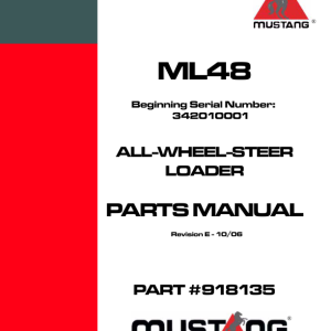 Mustang ML48 Wheel Loader Service Manual - Image 3