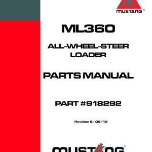 Mustang ML360 Wheel Loader Service Manual - Image 3