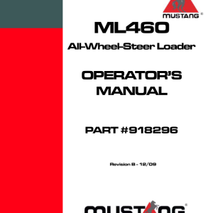 Mustang ML460 Wheel Loader Service Manual - Image 3