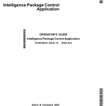 John Deere Intelligence Package Control Application Operator's Manual (5FD0036MJD) - Image 1