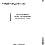 John Deere PH1102T Pull Type Harvesters Operator's Manual (5JM8960033) - Image 1