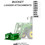 John Deere AD11, AD12, AM11, AR10, AR12, AY11, AY12 Bucket Loader Attachments Operator's Manual (5MP76314) - Image 1