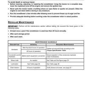 John Deere Snowblower SB1280F (1XFSB12F-) Operator's Manual (5RDSB1280FA) - Image 3