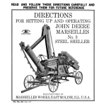 John Deere No. 3 Steel Corn Sheller Operator's Manual (DIR23) - Image 1