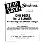 John Deere 2 Ensilage & Forage Blower Operator's Manual (DIR309A) - Image 1