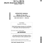 John Deere 1890 No-Till Air Drills 15.2 m (50ft) & 18.3 m (60 ft) Operator's Manual (OMA114950) - Image 1