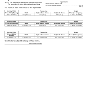 John Deere 1830 Flex Air Hoe Drill 18.6 m (61 ft) (790101-) Operator's Manual (OMA125745) - Image 3