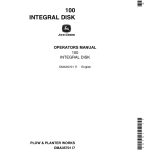 John Deere 100 Integral Disk Operator's Manual (OMA35701) - Image 1