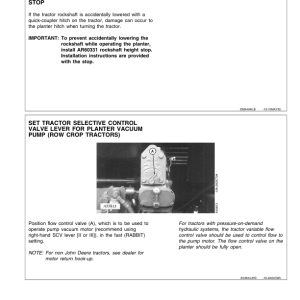 John Deere 1750 Drawn Planter (670100-680999) Verify Row Spacing = (4RN - 4RW - 6RN) Operator's Manual (OMA56570) - Image 3