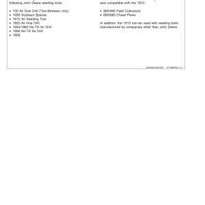 John Deere 1910 Commodity Air Cart (Ground Driven) North America (705101-710100) Operator's Manual (OMA77384) - Image 4