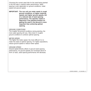 John Deere Rate Charts & Settings Standard Units (720101- ) Operator's Manual (OMA84620) - Image 3