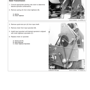 John Deere Rate Charts & Settings Metric Units (720101-725100) Operator's Manual (OMA84621) - Image 3