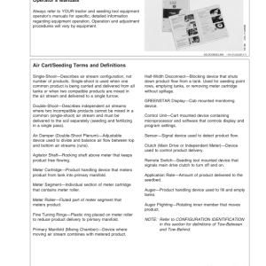 John Deere 1910 Commodity Air Cart Export Edition (730101-735100) Operator's Manual (OMA85810) - Image 4