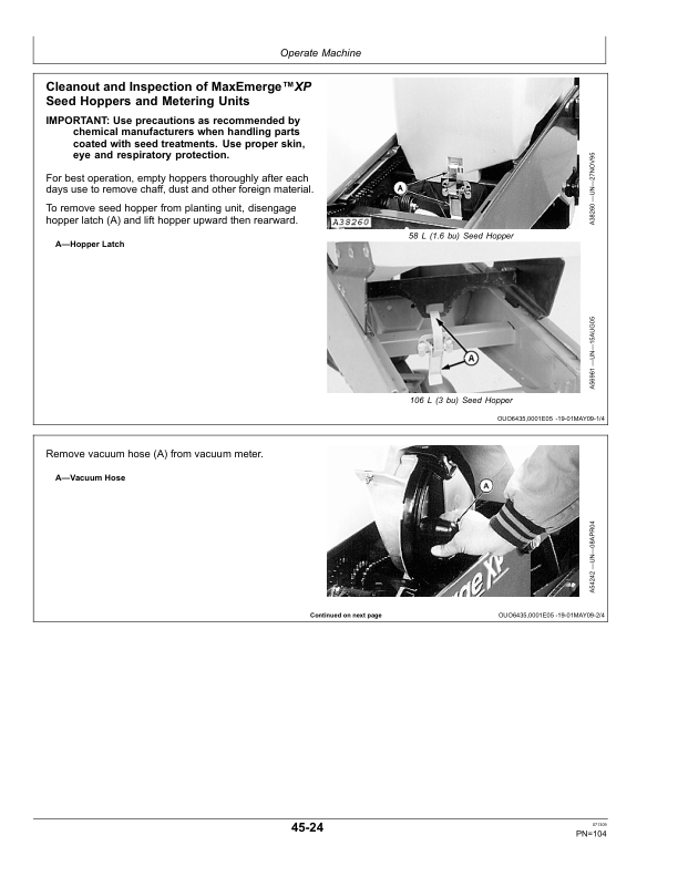 John Deere Components For Db44 Db58 Db60 Db66 Db80 Db88 Db90 