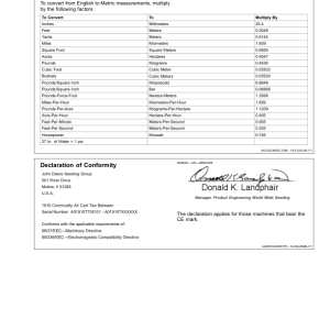 John Deere 1910 Commodity Air Cart (Ground Driven) North America (735101-740100) Operator's Manual (OMA89258) - Image 4