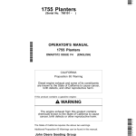 John Deere 1755 Planters Export Edition (760101-765100) Operator's Manual (OMA97572) - Image 1