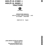 John Deere 4055 (010001-), 4255 (010001-), 4455 (020001-) Tractors Operator's Manual (OMAR110571) - Image 1