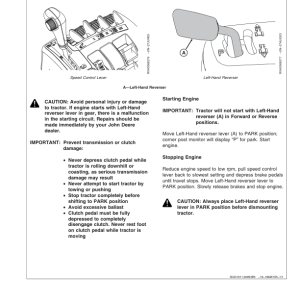 John Deere 7720, 7820, 7920 Tractors Operator's Manual (OMAR188670) - Image 2