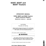 John Deere 9430T, 9530T & 9630T Tractors Operator's Manual (OMAR291047) - Image 1