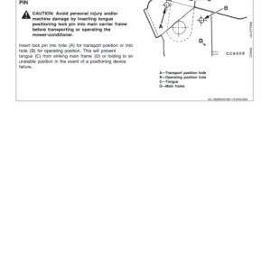 John Deere 1350, 1360, 1460 Mower-Conditioners Operator's Manual (OMCC41621) - Image 3