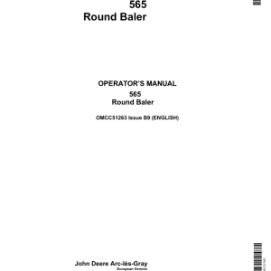 John Deere 565 Round Baler Operator's Manual (OMCC51263) - Image 1