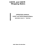 John Deere C451R, C461R Wrapping Balers Operator's Manual (OMCC60893) - Image 1