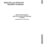 John Deere 9650 STS, 9750 STS Brazilian Combines Operator's Manual (OMCQ48596) - Image 1