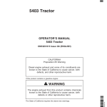 John Deere 5403 Tractor Operator's Manual (OMCQ51615) - Image 1
