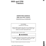 John Deere 5605, 5705 Tractor Operator's Manual (OMCQ51648) - Image 1