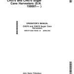 John Deere CH570 & CH670 Sugar Cane Harvesters Operator's Manual (OMCXT12926) - Image 1