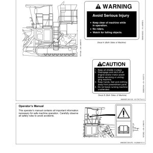 John Deere CH570 & CH670 Sugar Cane Harvesters Operator's Manual (OMCXT24229) - Image 4