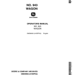 John Deere 943 Wagons Operator's Manual (OMD9952) - Image 1