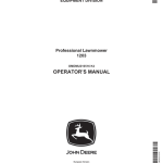 John Deere 1203 Large Reel Mower Operator's Manual (OMDMU210516) - Image 1