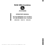 John Deere R230 Combine Operator's Manual (OMDX23099) - Image 1