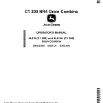John Deere C1 200 NR4 Grain Combine Operator's Manual (OMDX23868) - Image 1