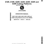 John Deere 616R, 618R, 620R, 622R, 625R, 630R, 635R Cutting Platforms (Europe) Operator's Manual (OMDXE10126) - Image 1