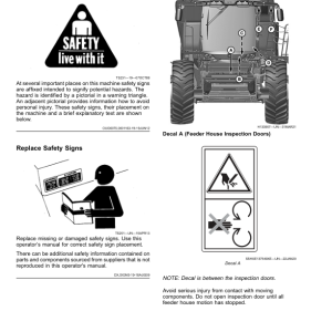 John Deere S760, S770, S780, S785, S790, HillMaster Combines (135000-) (European Edition) Operator's Manual (OMDXE12474) - Image 3