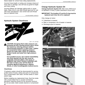 John Deere 9800, 9900 Self-Propelled Forage Harvesters (623000-) (North American) Operator's Manual (OMDXE12542) - Image 3