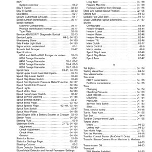 John Deere 8200, 9QZY-4.5(8400), 9QZY-5.9(8500), 9QZY-5.9(8600) Self-Propelled Forage Harvesters Operator's Manual (OMDXE13490TC) - Image 4