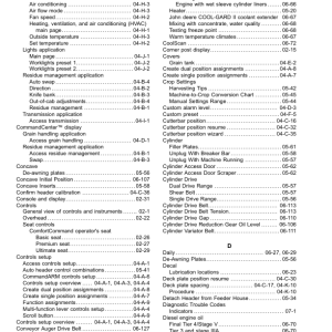 John Deere T6 800, HillMaster Combines Operator's Manual (OMDXE15041) - Image 4