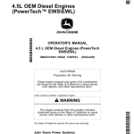 John Deere 4.5 L OEM Diesel Engines (PowerTech EWSEWL) Operator's Manual (OMDZ116261) - Image 1