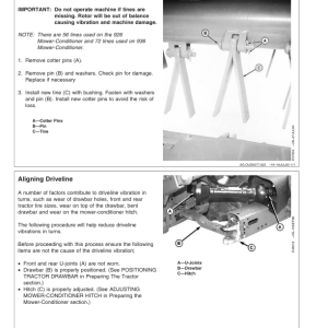 John Deere 926 Roll (153001-), 926 Impeller (153501-); 936 Roll (154001-), 936 Impeller (154501-) Mower Conditioners Operator's Manual (OME126905) - Image 3